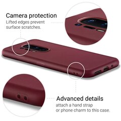 Силиконовый чехол Moozy Minimalist для OnePlus 8 Pro – Тонкий и матовый чехол из силикона TPU, винно-красный цена и информация | Чехлы для телефонов | pigu.lt