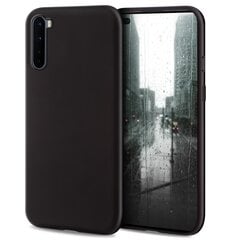 Силиконовый чехол Moozy Minimalist для OnePlus Nord, тонкий и матовый чехол из силикона TPU, черный цена и информация | Чехлы для телефонов | pigu.lt