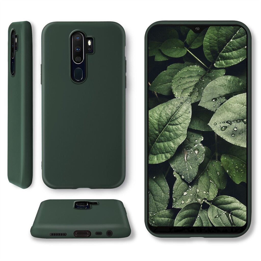 Moozy Minimalist dėklas, skirtas Oppo A9 2020, tamsiai žalias kaina ir informacija | Telefono dėklai | pigu.lt