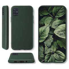 Силиконовый чехол Moozy Minimalist для Samsung A51, тонкий и матовый чехол из силикона TPU, темно-зеленый цена и информация | Чехлы для телефонов | pigu.lt