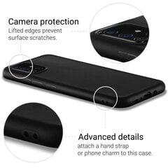 Moozy Minimalist dėklas, skirtas Samsung A71, juodas kaina ir informacija | Telefono dėklai | pigu.lt