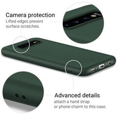 Силиконовый чехол Moozy Minimalist для Samsung S10, тонкий и матовый чехол из силикона TPU, темно-зеленый цена и информация | Чехлы для телефонов | pigu.lt