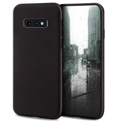 Силиконовый чехол Moozy Minimalist для Samsung S10e, тонкий и матовый чехол из силикона TPU, черный цена и информация | Чехлы для телефонов | pigu.lt