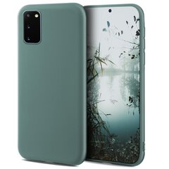 Силиконовый чехол Moozy Minimalist для Samsung S20 Plus, тонкий и матовый чехол из силикона TPU, серо-голубой цена и информация | Чехлы для телефонов | pigu.lt