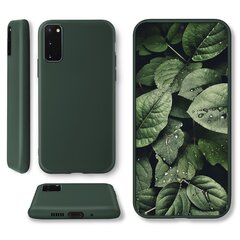 Силиконовый чехол Moozy Minimalist для Samsung S20 Plus, тонкий и матовый чехол из силикона TPU, темно-зеленый цена и информация | Чехлы для телефонов | pigu.lt