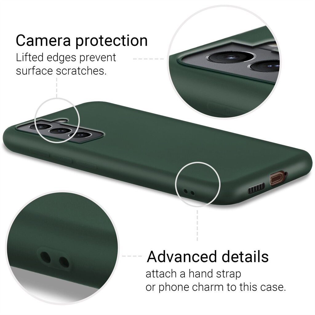 Moozy Minimalist dėklas, skirtas Samsung S210, tamsiai žalias kaina ir informacija | Telefono dėklai | pigu.lt