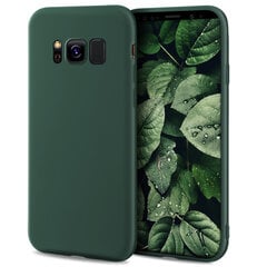 Силиконовый чехол Moozy Minimalist для Samsung S8, тонкий и матовый чехол из силикона TPU, темно-зеленый цена и информация | Чехлы для телефонов | pigu.lt