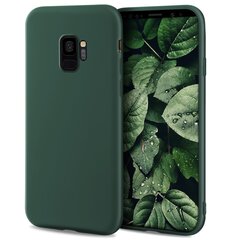 Силиконовый чехол Moozy Minimalist для Samsung S9, тонкий и матовый чехол из силикона TPU, темно-зеленый цена и информация | Чехлы для телефонов | pigu.lt