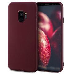 Силиконовый чехол Moozy Minimalist для Samsung S9, тонкий и матовый чехол из силикона TPU, винно-красный цена и информация | Чехлы для телефонов | pigu.lt