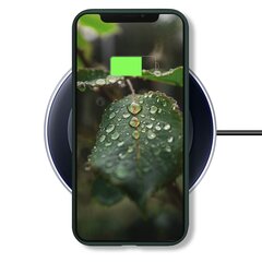 Чехол Moozy Lifestyle для iPhone 12, iPhone 12 Pro - силиконовый чехол с матовым покрытием и подкладкой из мягкой микрофибры, темно-зеленый цена и информация | Чехлы для телефонов | pigu.lt