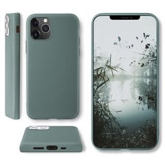 Силиконовый Чехол Moozy Minimalist для iPhone 12, iPhone 12 Pro – тонкий и матовый чехол из силикона TPU, серо-голубой цена и информация | Чехлы для телефонов | pigu.lt