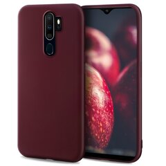 Силиконовый чехол Moozy Minimalist для Oppo A9 2020, тонкий и матовый чехол из силикона TPU, винно-красный цена и информация | Чехлы для телефонов | pigu.lt