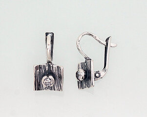 Серебряные серьги на английском замке цена и информация | Серьги | pigu.lt