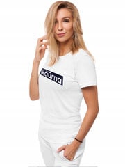 Marškinėliai moterims Pikčiūrna JS/SD211-43305, balti цена и информация | Женские футболки | pigu.lt