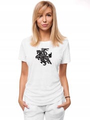 Marškinėliai moterims Vytis JS/SD211-43240, balti kaina ir informacija | Marškinėliai moterims | pigu.lt