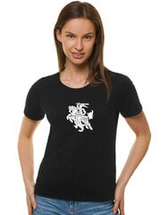 Marškinėliai moterims Vytis JS/SD211-43247, juodi kaina ir informacija | Marškinėliai moterims | pigu.lt