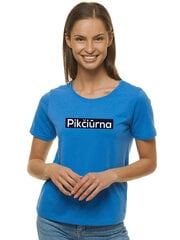 Marškinėliai moterims Pikčiūrna JS/SD211-43303, mėlyni kaina ir informacija | Marškinėliai moterims | pigu.lt