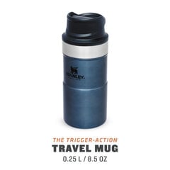 Термокружка The Trigger-Action Travel Mug Classic, 0,25 л, синяя цена и информация | Термосы, термокружки | pigu.lt