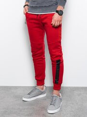 Спортивные штаны P951, красные цена и информация | Мужские брюки | pigu.lt