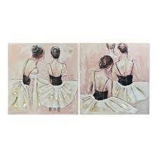 Картина DKD Home Decor Dancers, 100 x 3.5 x 100 cм цена и информация | Репродукции, картины | pigu.lt