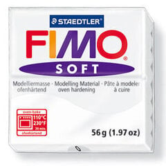 Моделин Fimo Soft White, 56 гр., белый цена и информация | Принадлежности для рисования, лепки | pigu.lt