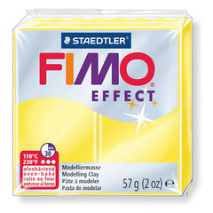 Моделин Fimo Effect Trans. yellow, 56 гр., жёлтый цена и информация | Принадлежности для рисования, лепки | pigu.lt