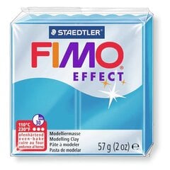 Моделин Fimo Effect Trans. blue, 56 гр., синий цена и информация | Принадлежности для рисования, лепки | pigu.lt