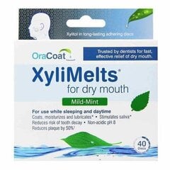 Pastilės sausai burnai XyliMelts, 40 vnt. цена и информация | Витамины, пищевые добавки, препараты для хорошего самочувствия | pigu.lt