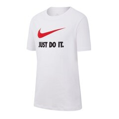 Детская футболка Nike JR NSW Tee JDI Jr AR5249-100, белая цена и информация | Рубашки для мальчиков | pigu.lt