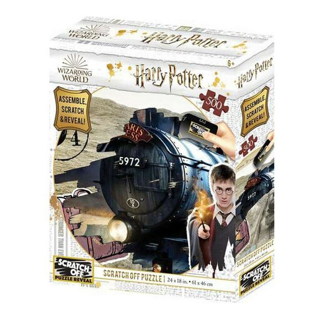 Dėlionė Harry Potter Hogwarts Scratch Off, 500 dalys kaina ir informacija | Dėlionės (puzzle) | pigu.lt