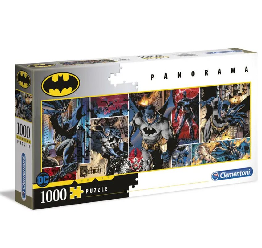 Dėlionė DC Comics Batman Clementoni Panorama, 1000 d. цена и информация | Dėlionės (puzzle) | pigu.lt