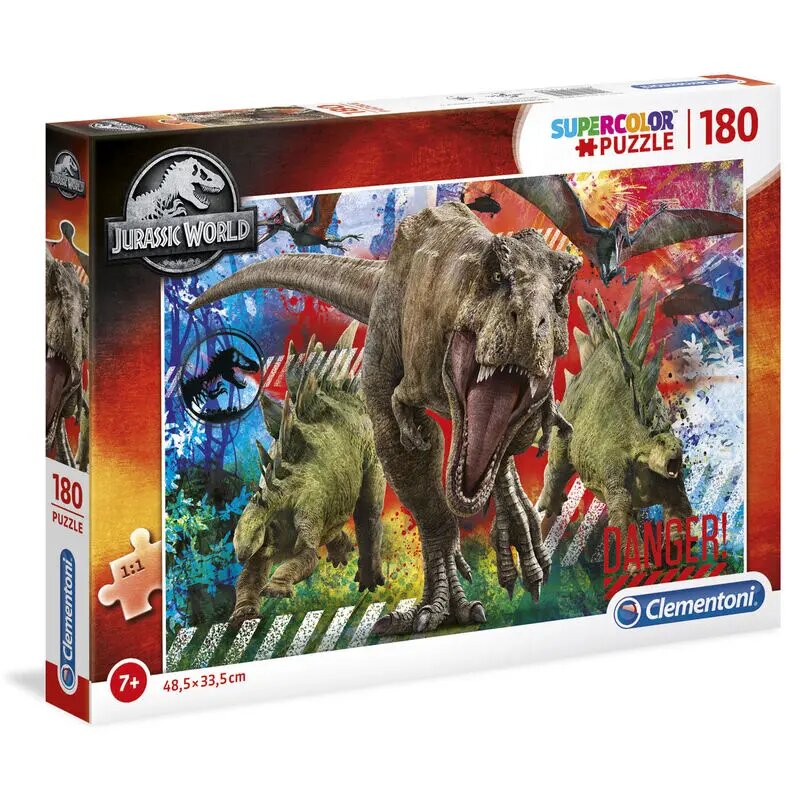 Dėlionė Clementoni, Jurassic World, 180 d. 29106 kaina ir informacija | Dėlionės (puzzle) | pigu.lt