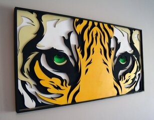 Medinė namų dekoracija Tigras kaina ir informacija | Interjero detalės | pigu.lt