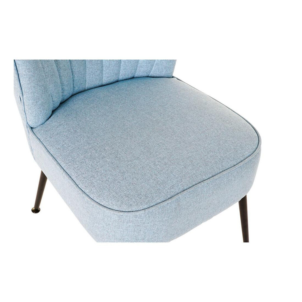 Fotelis DKD Home Decor, 52x64x74 cm, mėlynas kaina ir informacija | Svetainės foteliai | pigu.lt