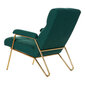 Fotelis DKD Home Decor, 69x90x90 cm, žalias kaina ir informacija | Svetainės foteliai | pigu.lt