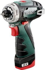 Аккумуляторная дрель-шуруповерт Metabo PowerMaxx BS Basic цена и информация | Шуруповерты, дрели | pigu.lt