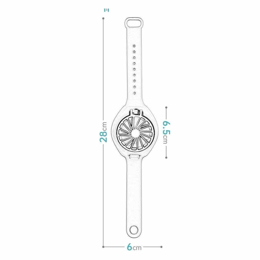 RoGer Portable Mini Watch Fan USB for Children Pink kaina ir informacija | Ventiliatoriai | pigu.lt