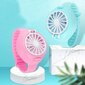 RoGer Portable Mini Watch Fan USB for Children Pink kaina ir informacija | Ventiliatoriai | pigu.lt