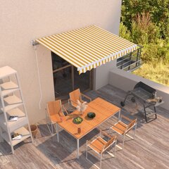 Automatinė ištraukiama markizė, 350x250 cm, geltona цена и информация | Зонты, маркизы, стойки | pigu.lt