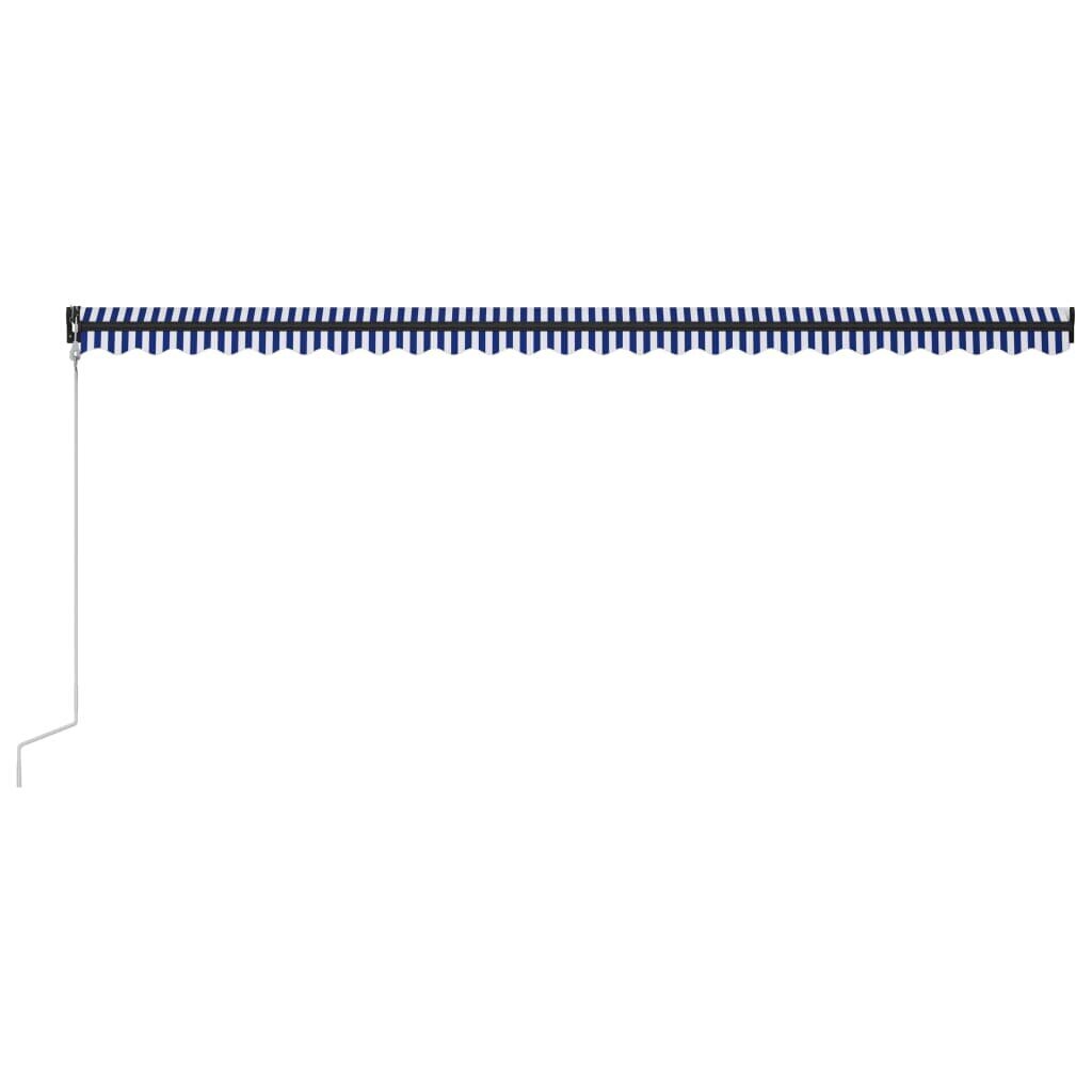 Automatinė ištraukiama markizė, 600x300 cm, mėlyna kaina ir informacija | Skėčiai, markizės, stovai | pigu.lt