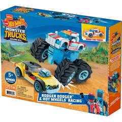 Konstruktorius Hot Wheels Monster Truck Rodger Dodger Mattel, 251 d. kaina ir informacija | Konstruktoriai ir kaladėlės | pigu.lt