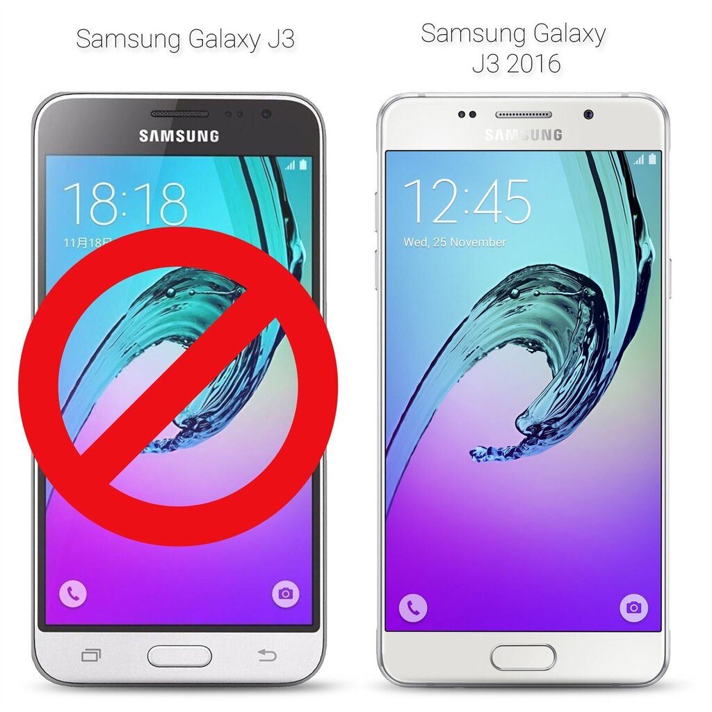 Moozy dėklas, skirtas Samsung J3 2016, raudonas kaina ir informacija | Telefono dėklai | pigu.lt