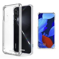 Moozy dėklas, skirtas Huawei Nova 5T ir Honor 20, permatomas kaina ir informacija | Telefono dėklai | pigu.lt