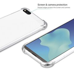 Ударопрочный силиконовый чехол Moozy для Huawei Y5 2018, Y5 Prime 2018 - Прозрачный чехол с усиленной защитой углов цена и информация | Чехлы для телефонов | pigu.lt