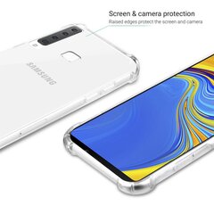 Ударопрочный силиконовый чехол Moozy для Samsung A9 2018, A9 Star Pro, Galaxy A9s - Прозрачный чехол с усиленной защитой углов цена и информация | Чехлы для телефонов | pigu.lt