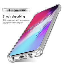 Ударопрочный силиконовый чехол Moozy для Samsung S10 - Прозрачный чехол с усиленной защитой углов цена и информация | Чехлы для телефонов | pigu.lt