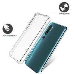 Moozy dėklas, skirtas Xiaomi Mi Note 10, Xiaomi Mi Note 10 Pro, permatomas kaina ir informacija | Telefono dėklai | pigu.lt