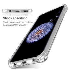 Ударопрочный силиконовый чехол Moozy для Samsung S9 Plus - Прозрачный чехол с усиленной защитой углов цена и информация | Чехлы для телефонов | pigu.lt