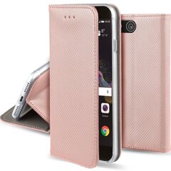 Перекидной чехол Moozy для Huawei P8 Lite 2017 - Магнитный откидной футляр цвета Розового золота с держателем для карт и подставкой цена и информация | Чехлы для телефонов | pigu.lt