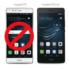 Перекидной чехол Moozy для Huawei P9 Lite - Черный магнитный откидной футляр с держателем для карт и подставкой цена и информация | Чехлы для телефонов | pigu.lt